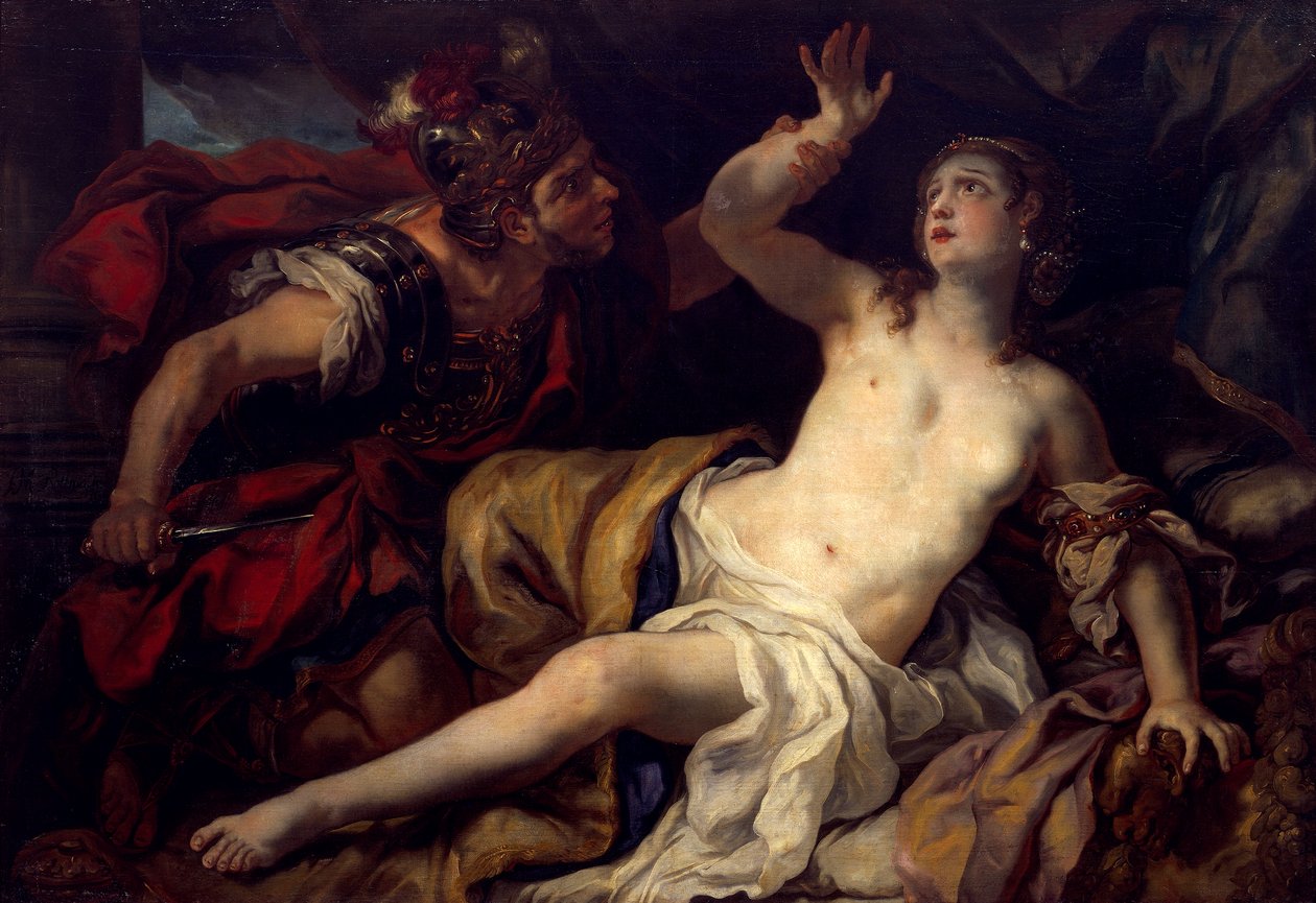 Tarquin och Lucretia av Johann Michael Rottmayr