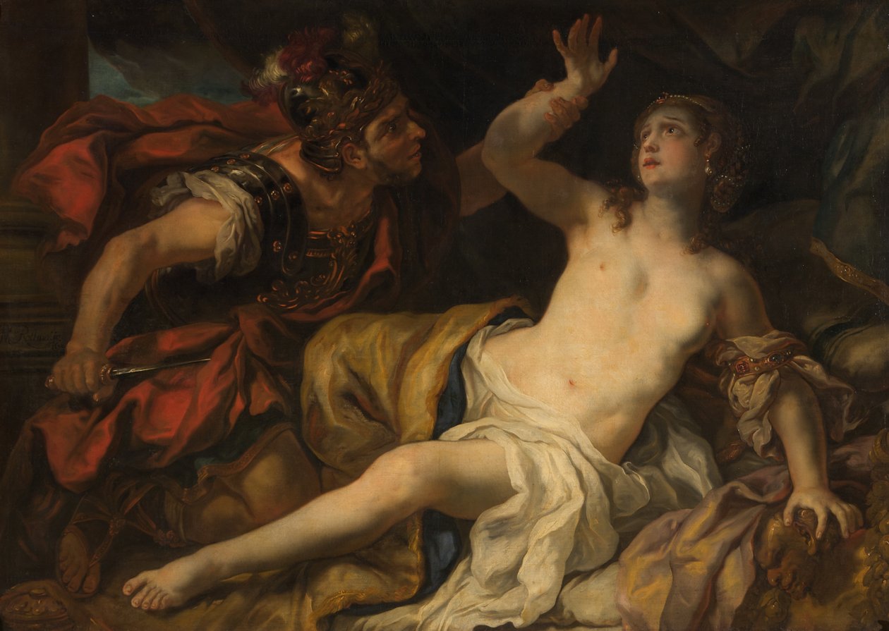 Tarquinius och Lucretia av Johann Michael Rottmayr