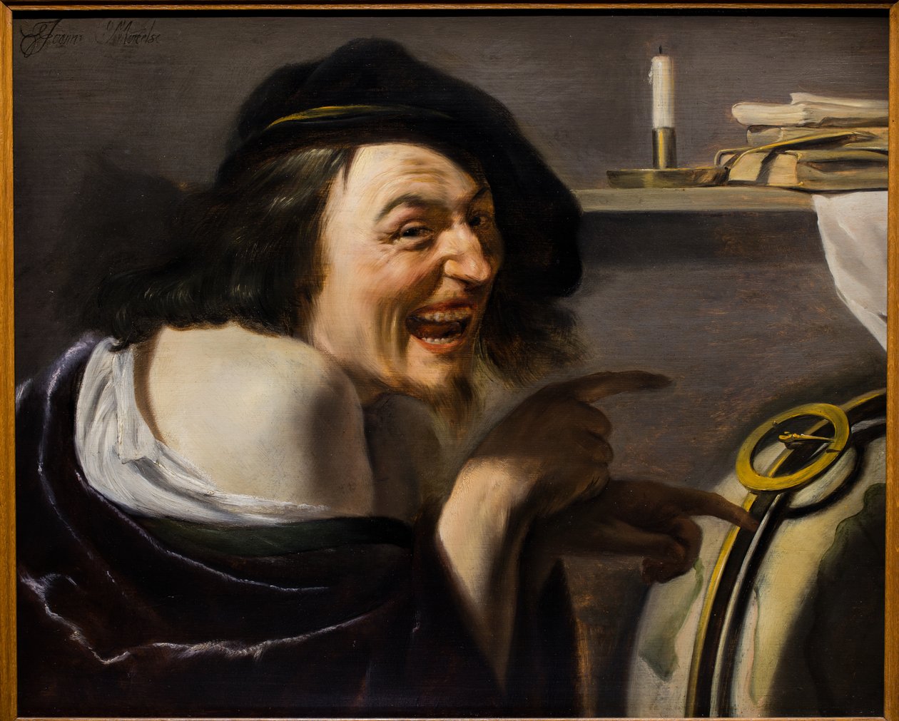 Demokritos, ca 1620 (olja på trä) av Johann Moreelse