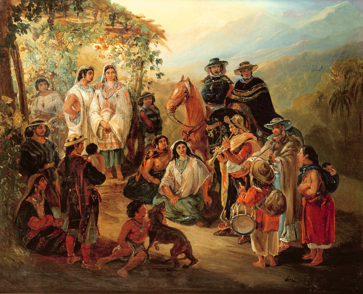 Regionala dräkter, 1850 av Johann Moritz Rugendas
