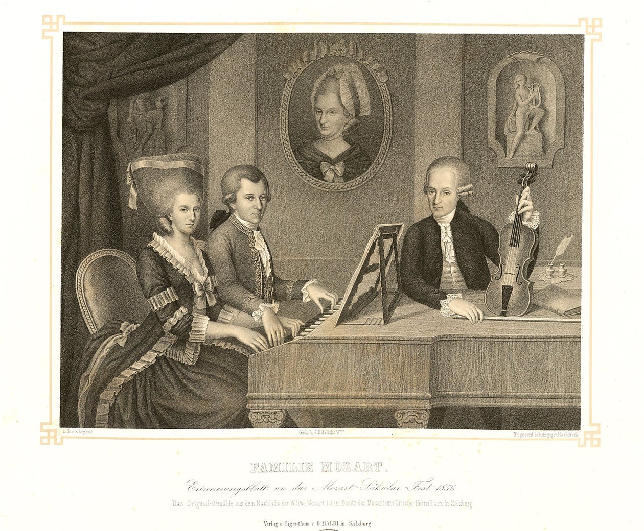 Familjen Mozart av Johann Nepomuk Croce della