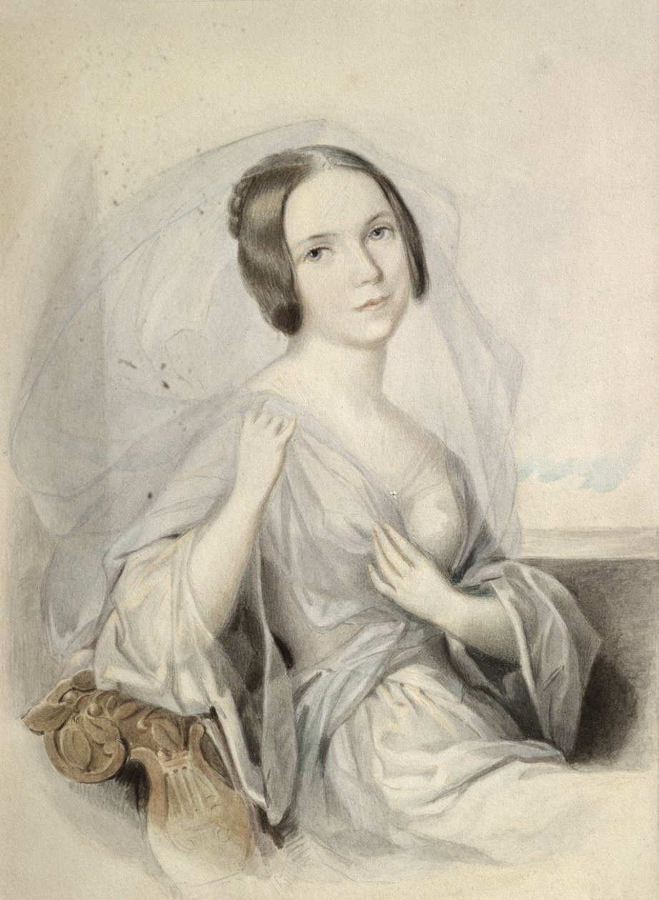 Porträtt av Henriette Gertrude Sontag (1806-54) av Johann Nepomuk Ender