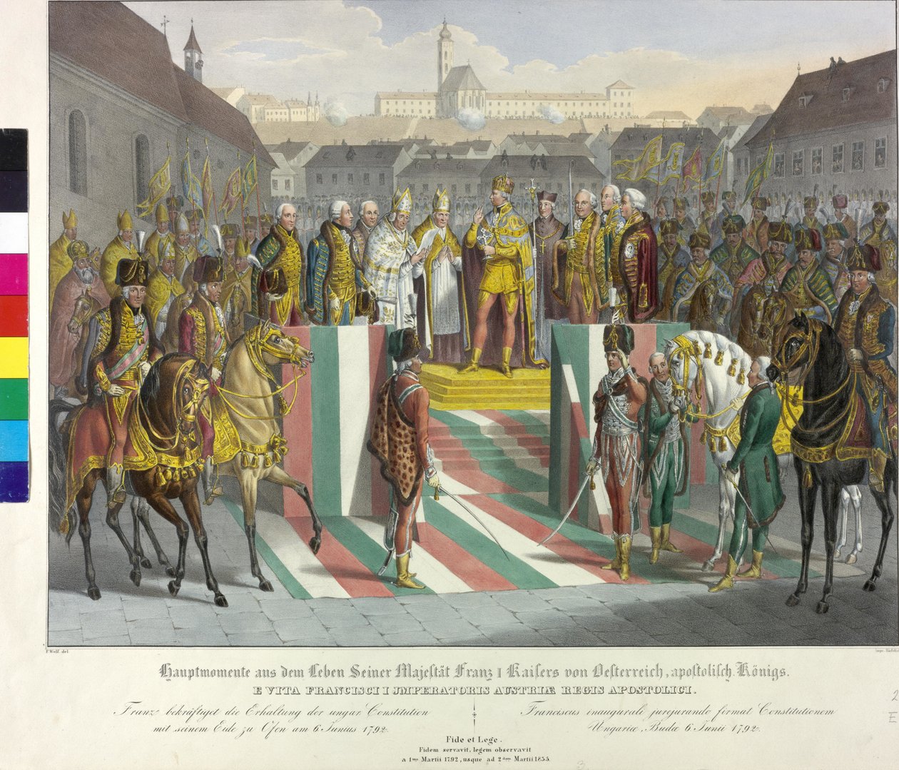 Kröning på spisen 1792 av Johann Nepomuk Hoechle