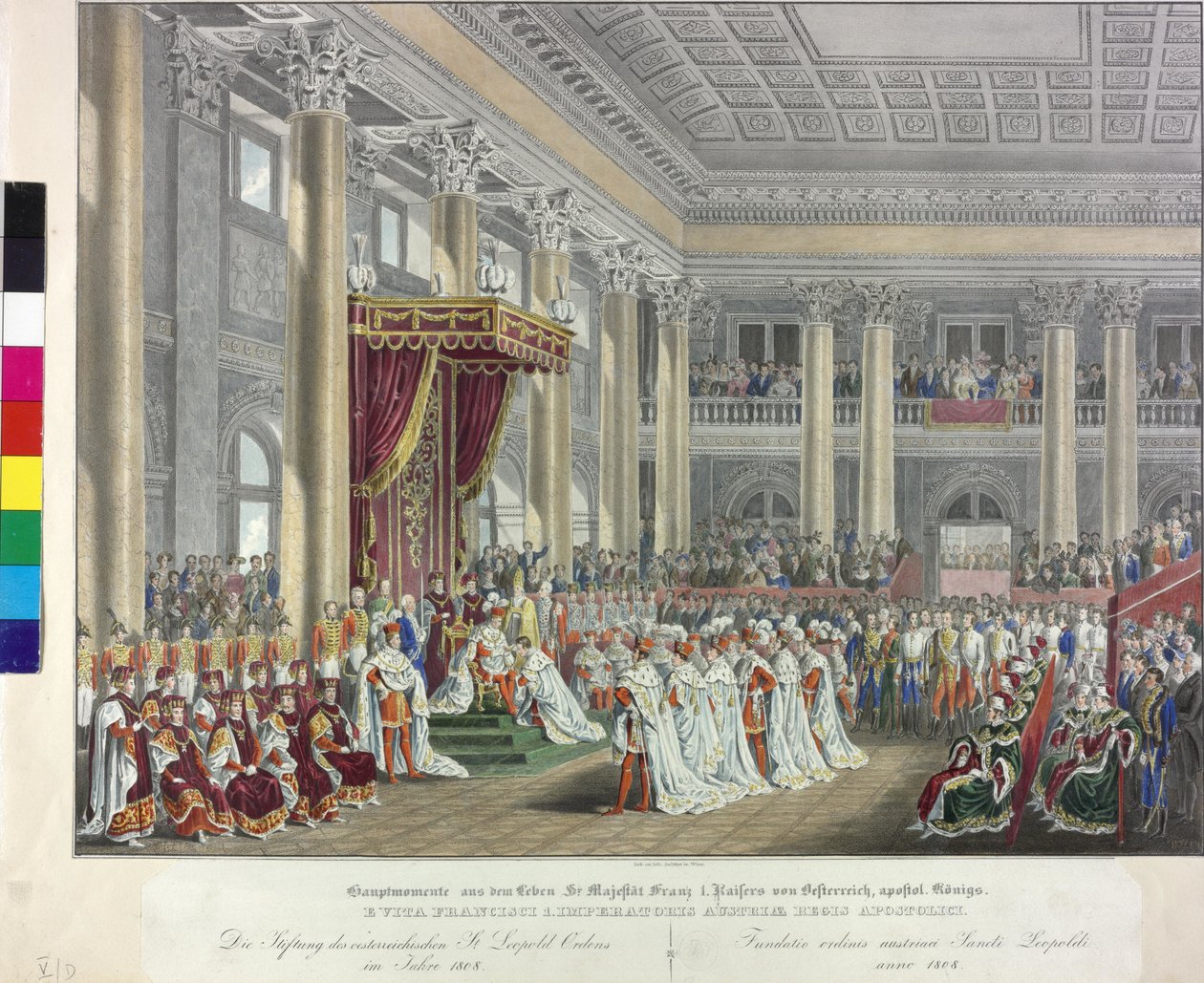 Stiftelse av den österrikiska Leopoldorden 1808 av Johann Nepomuk Hoechle