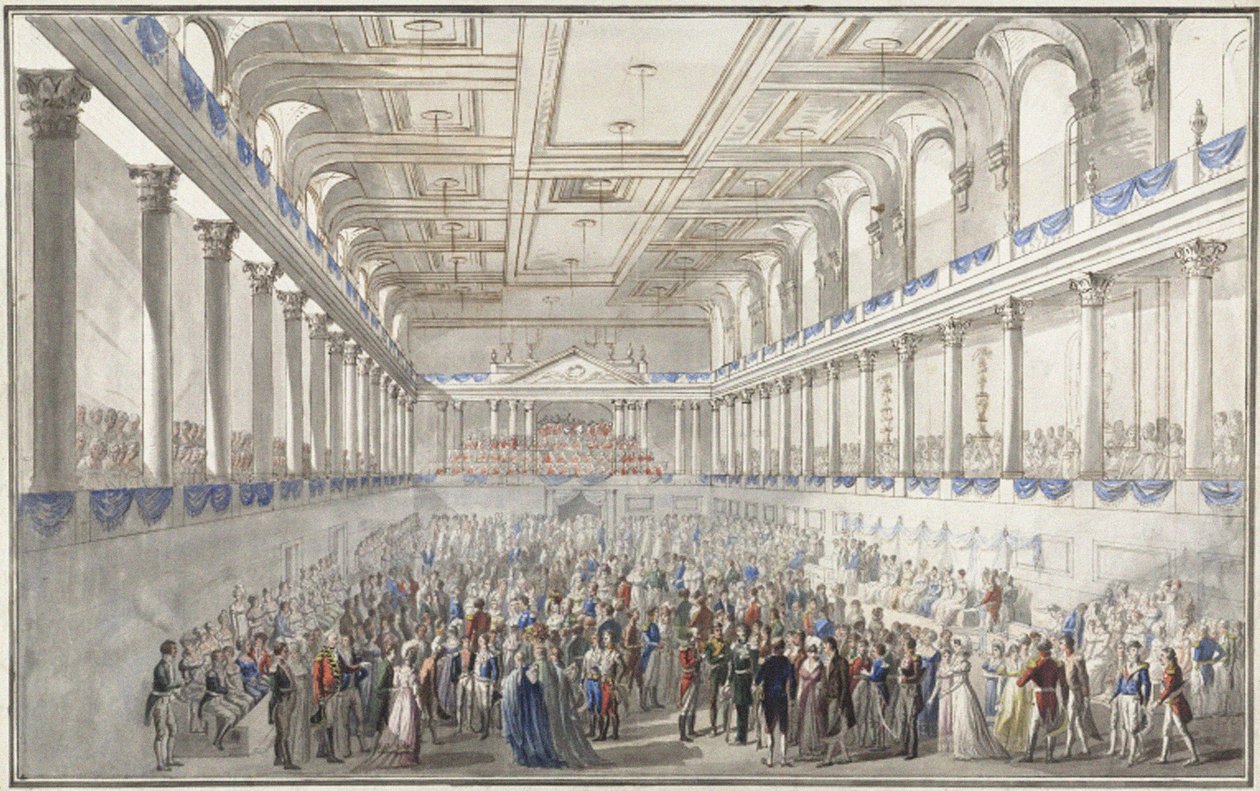 Redoute paré under Wienkongressen den 9 oktober 1814, ca. 1815 av Johann Nepomuk Hoechle
