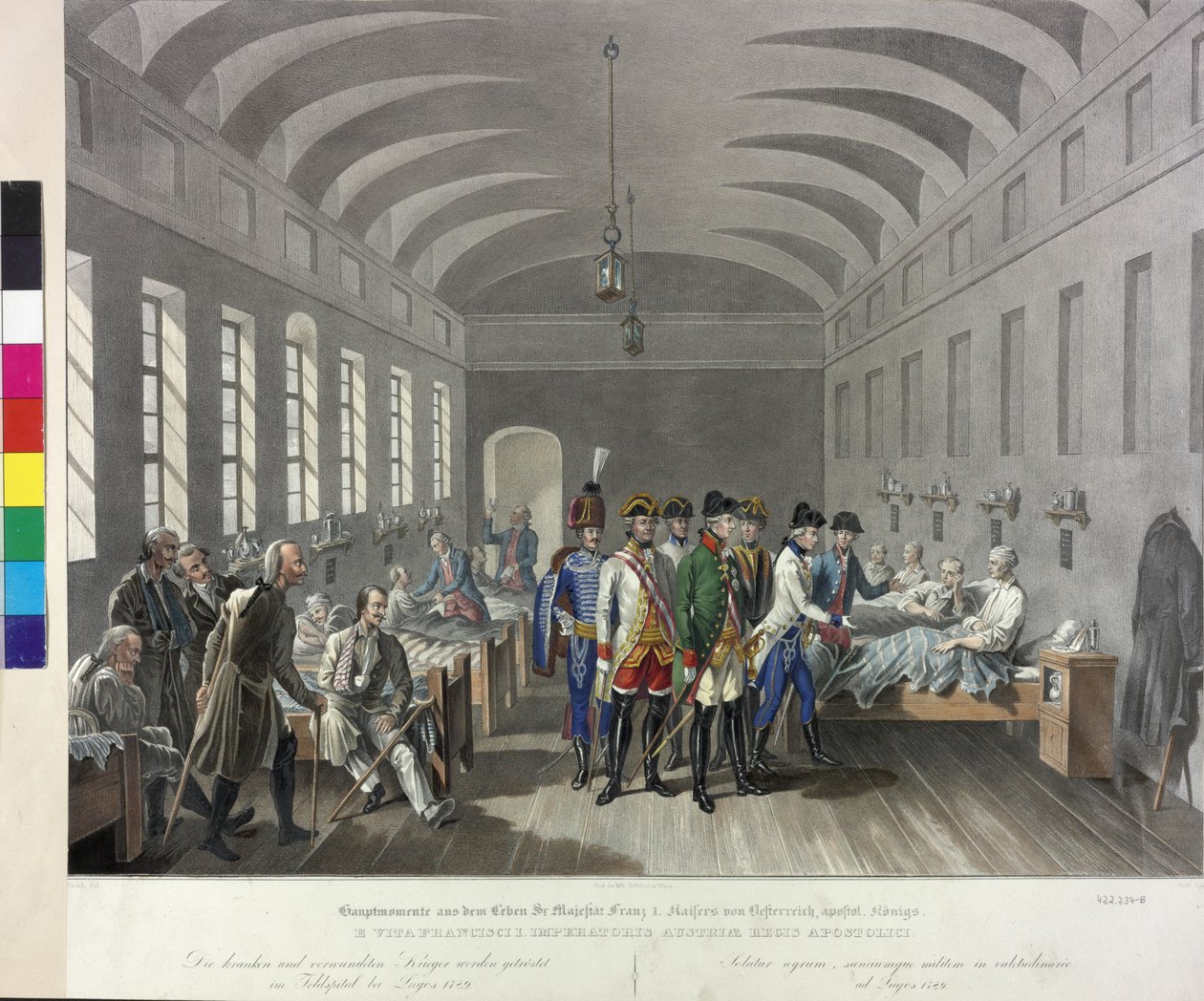 Besök på fältsjukhuset i Lugoj 1789 av Johann Nepomuk Hoechle