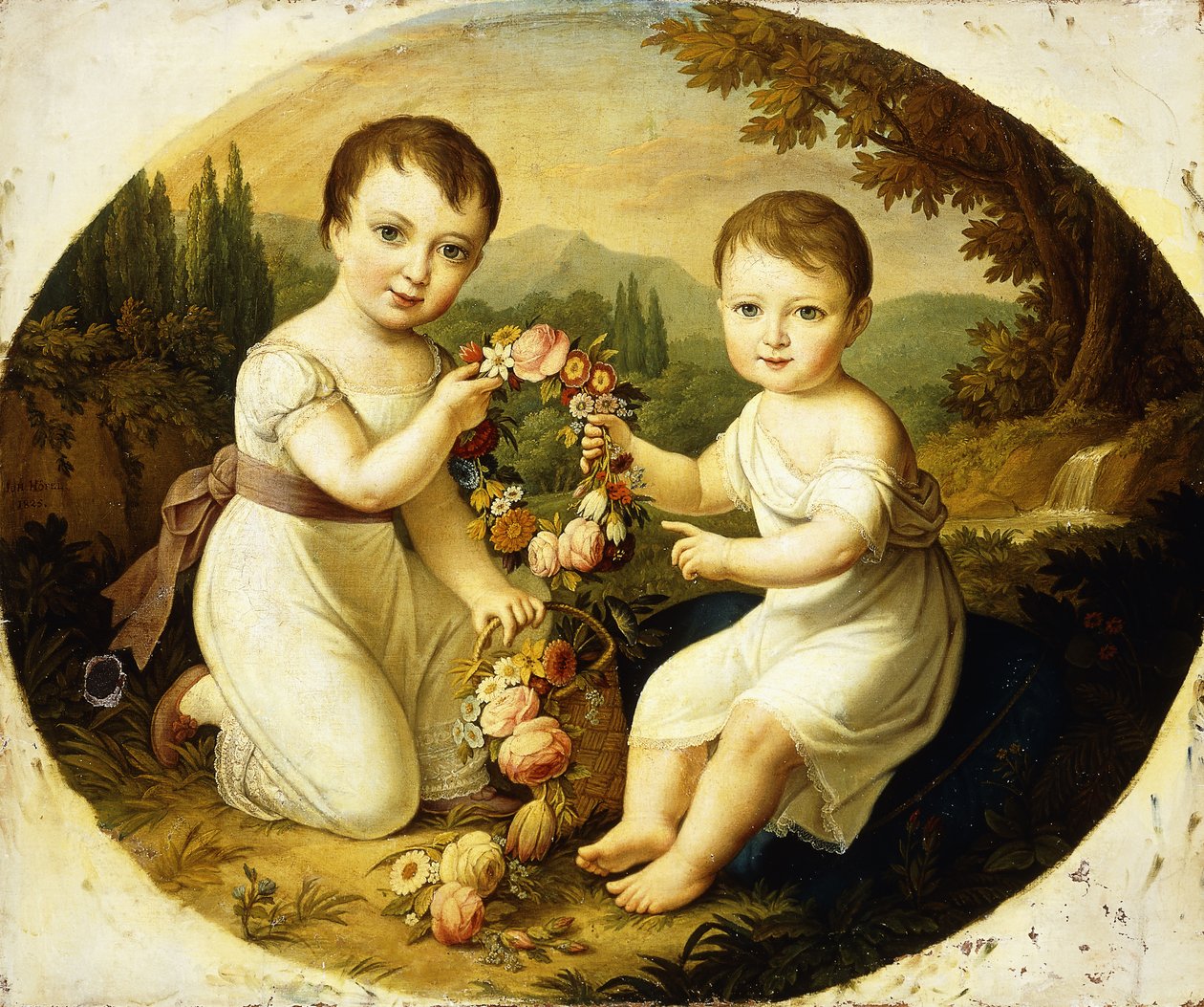 Napoleon och Josephine, 1825 av Johann Nepomuk Hofel