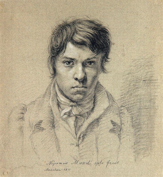 Självporträtt av Johann Nepomuk Muxel