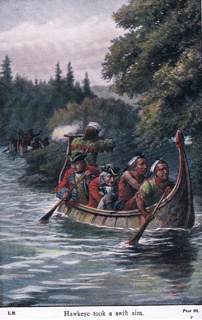 Hawkeye siktade snabbt, 1910 av Johann Nepomuk Schonberg
