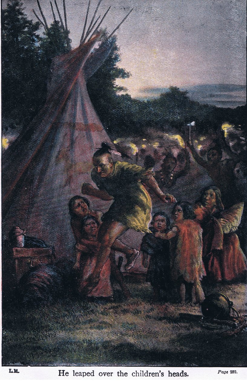 Han hoppade över barnens huvuden, 1910 av Johann Nepomuk Schonberg