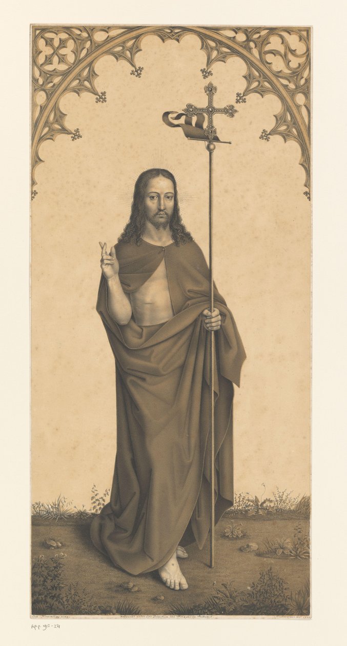 Kristus med personal Verk ur samlingen av bröderna Boisserée (serietitel) Galerie des Frères Boisserée (serietitel) av Johann Nepomuk Strixner
