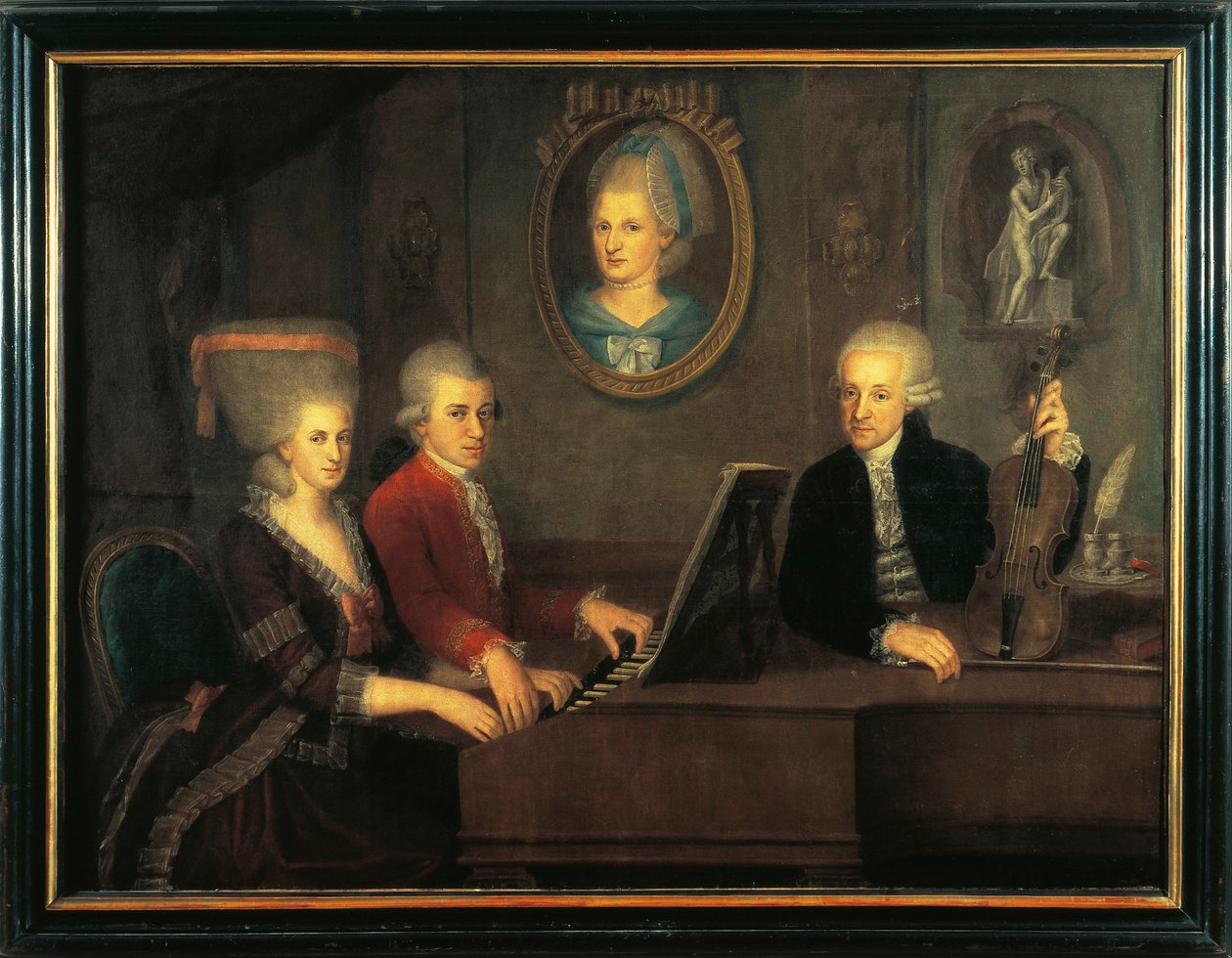 Österrike, Salzburg, Mozartfamiljen av Johann Nepomuk della Croce