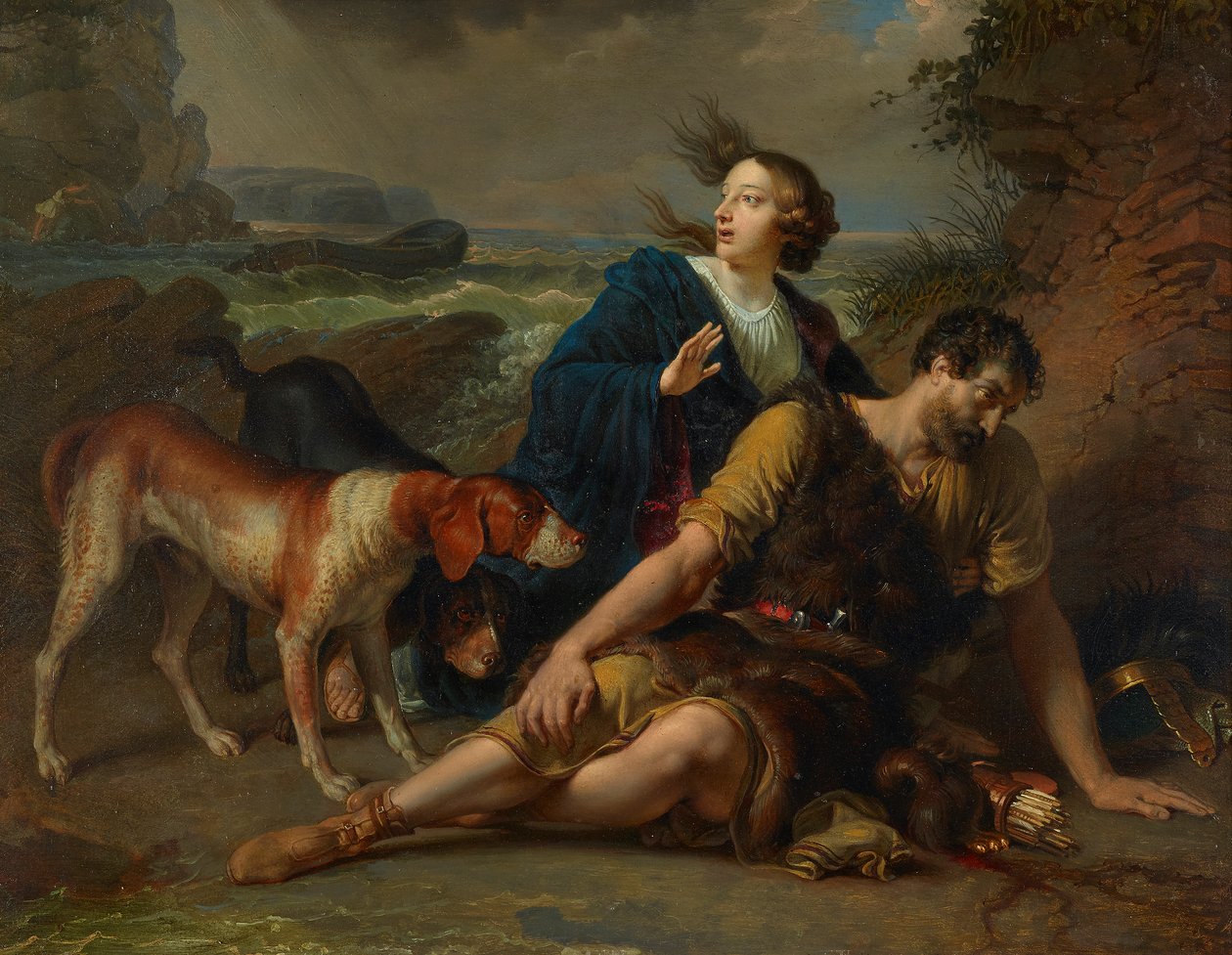 Arindal och Daura av Johann Peter Krafft