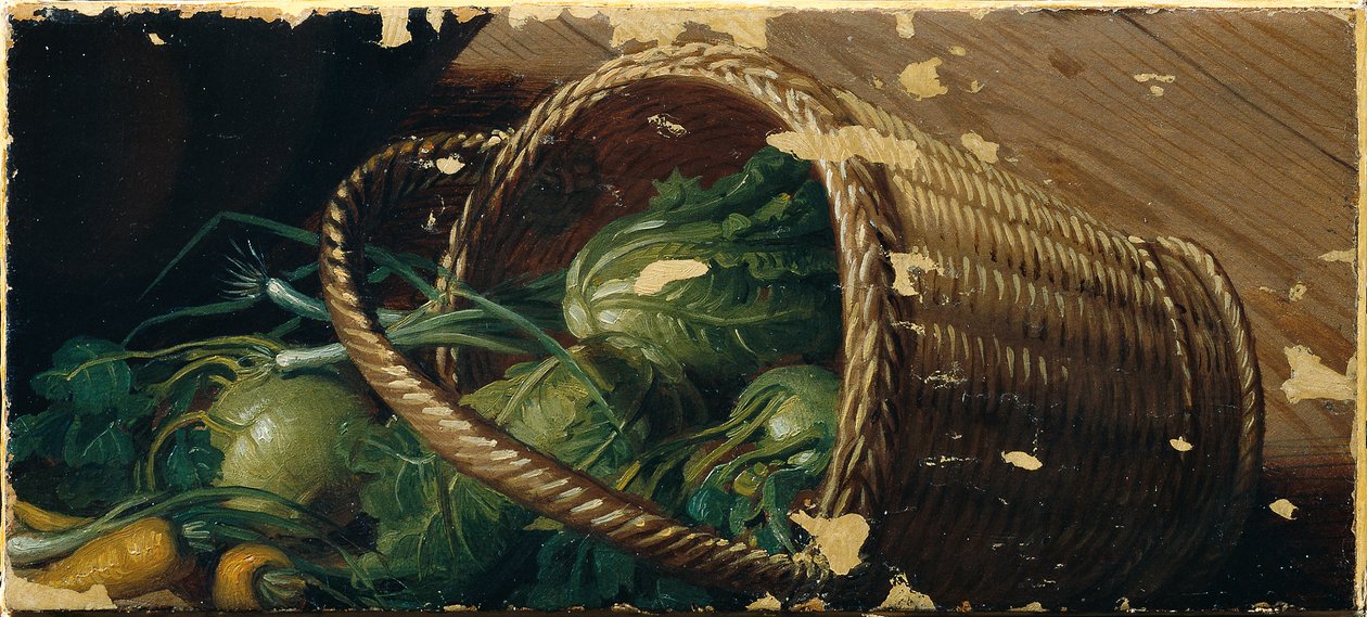 Grönsakskorg (fragment) av Johann Peter Krafft
