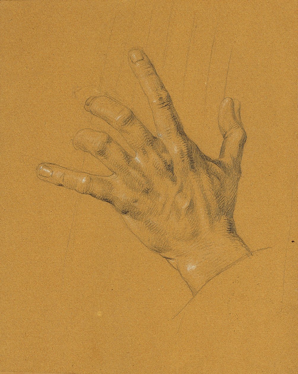 Handstudie för "Ossian och Malvina" av Johann Peter Krafft