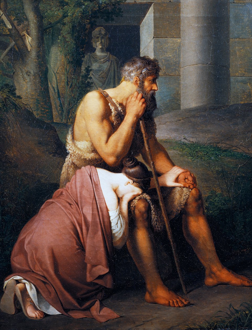 Ödipus och Antigone av Johann Peter Krafft