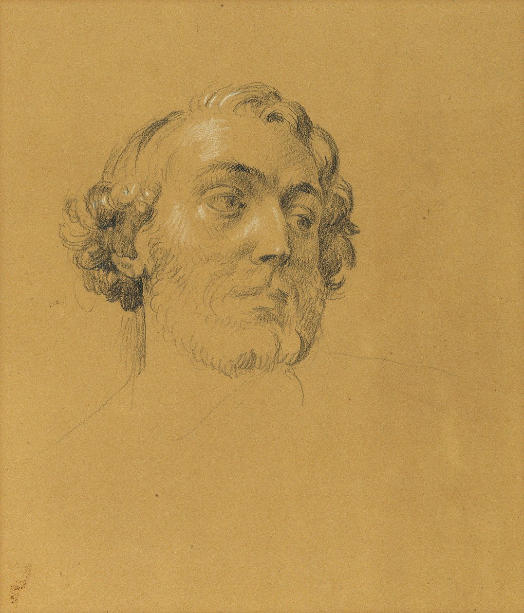 porträttstudie av Johann Peter Krafft