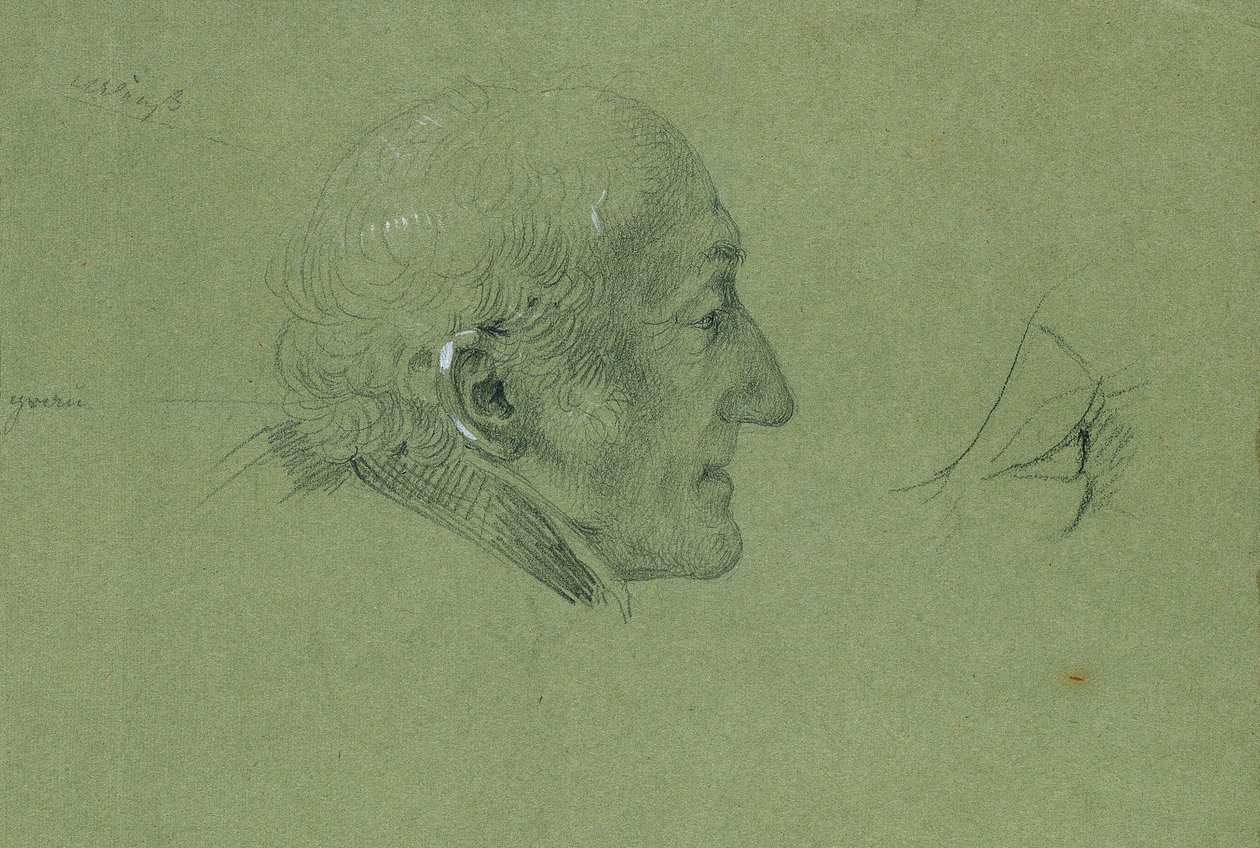Porträttstudie för "Landwehr-mannens hemkomst" (1820) av Johann Peter Krafft
