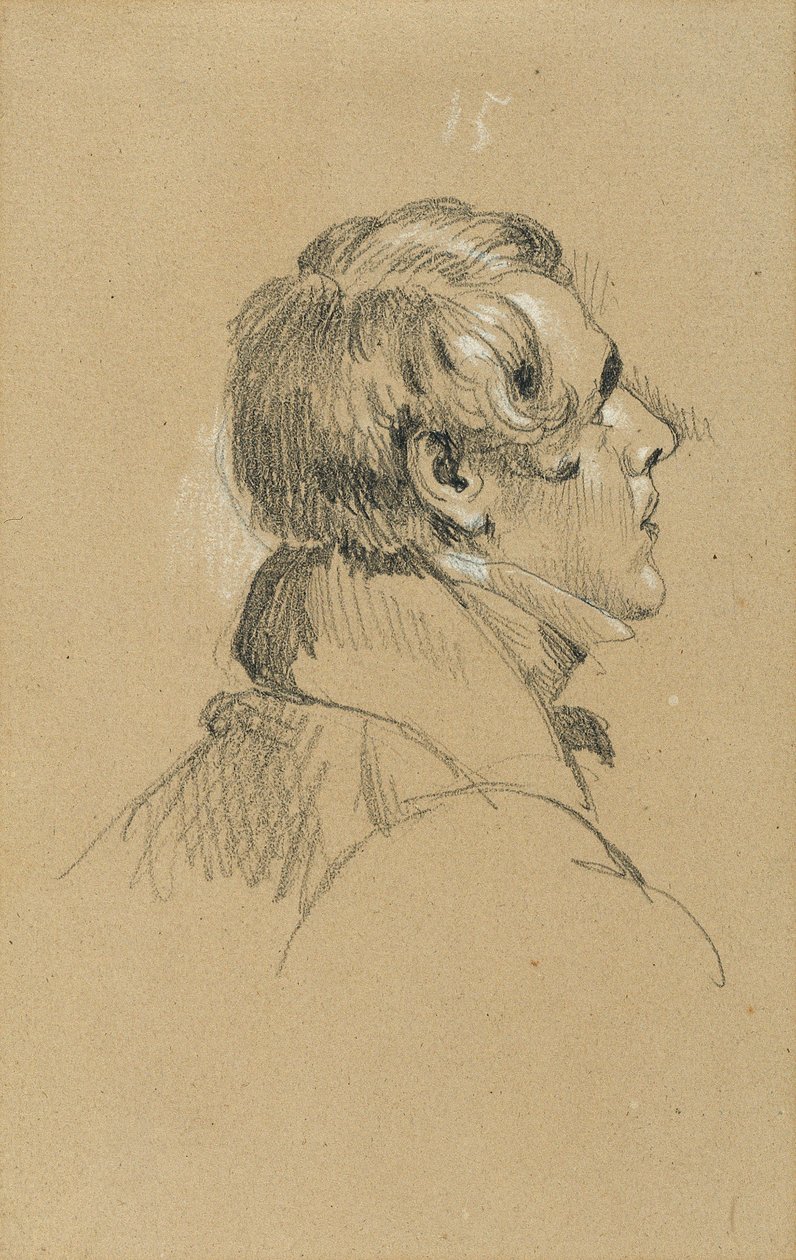 Studie om "kejsar Franz återkomst från Pressburg" av Johann Peter Krafft