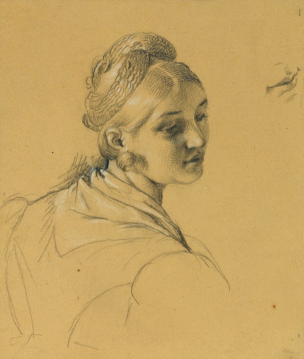 Kvinnlig studie om "Entry after the Peace of Paris" av Johann Peter Krafft