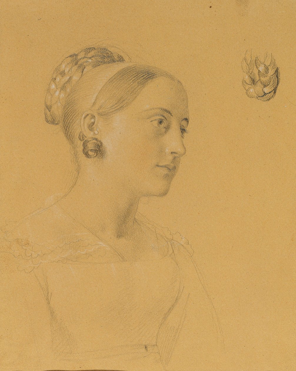 Kvinnlig studie om "Entry after the Peace of Paris" av Johann Peter Krafft