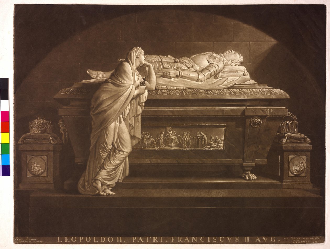 Tysk-romerske kejsaren Leopold II av Johann Peter Pichler