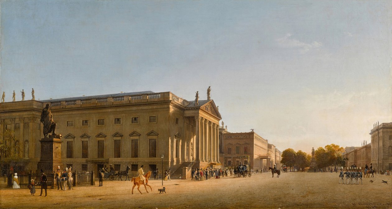 Kungliga Operan, Unter Den Linden, 1845. av Johann Philipp Eduard Gaertner