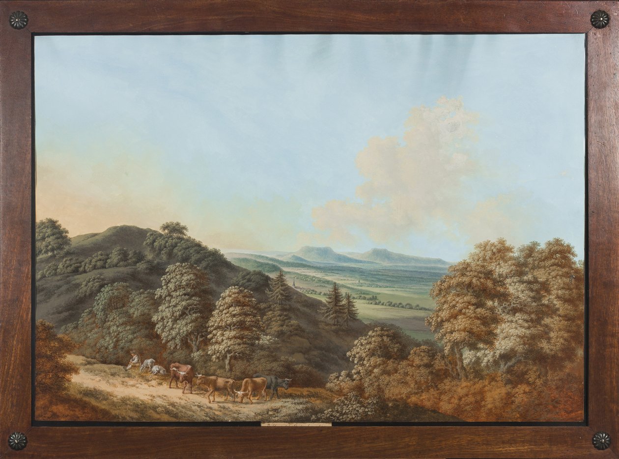 Coburg eller Thüringen: "Vid Coburg efter samma berg", c.1800 av Johann Rauscher