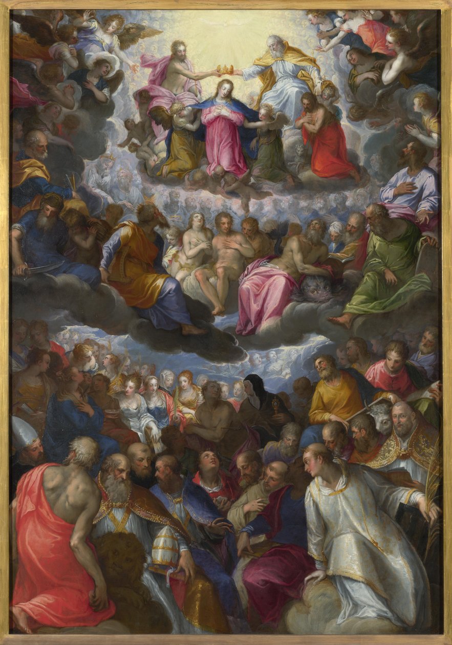 Jungfruns kröning, ca. 1598 av Johann Rottenhammer