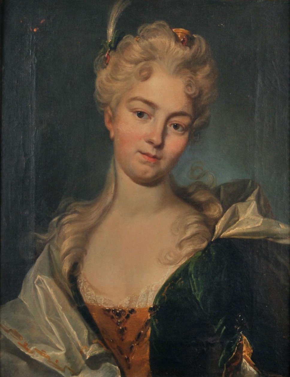 German: Bildnis Anna Veronika Gross‏‎ (1684-1733)‎. av Johann Rudolf Huber