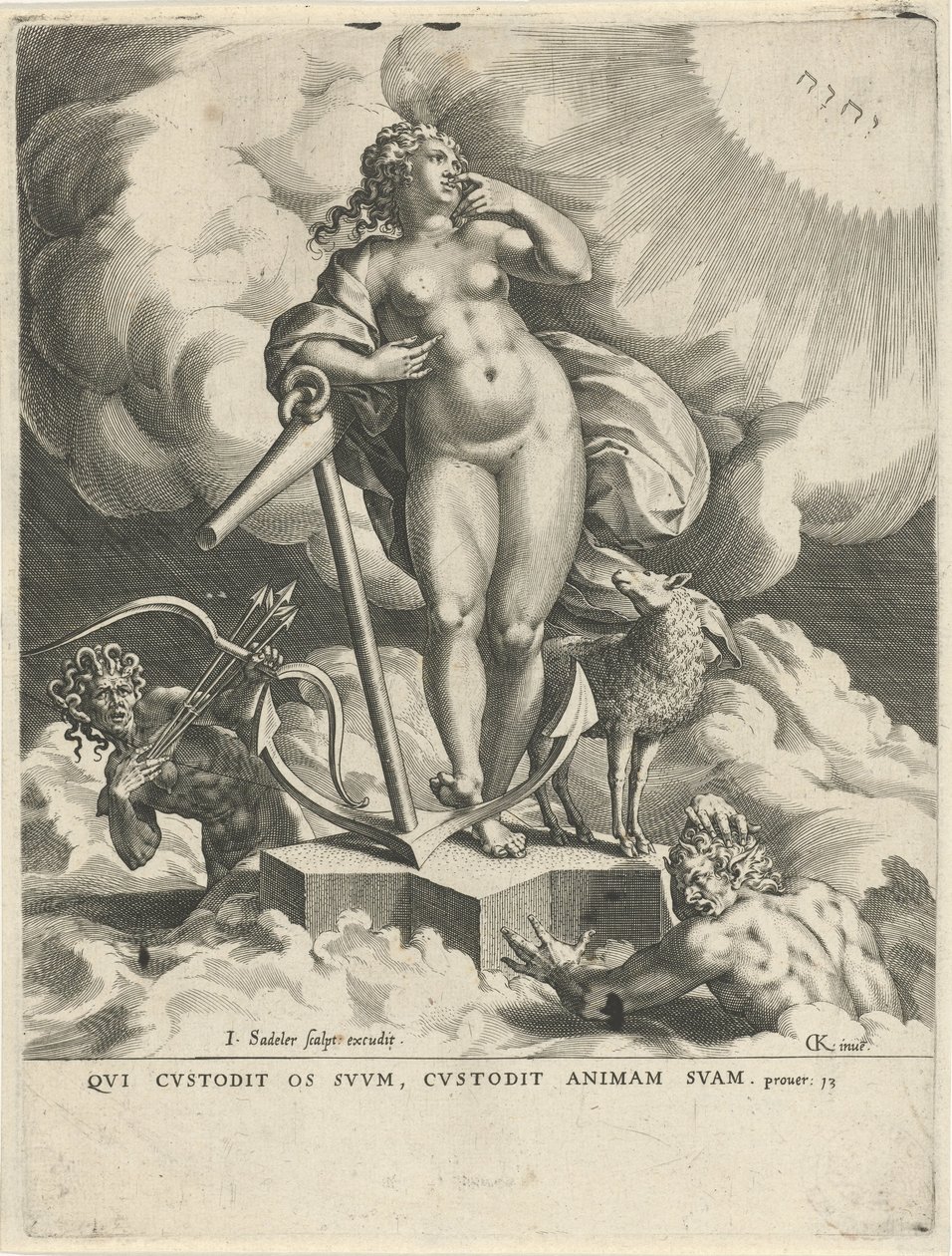 Hoppets allegori av Johann Sadeler (I)