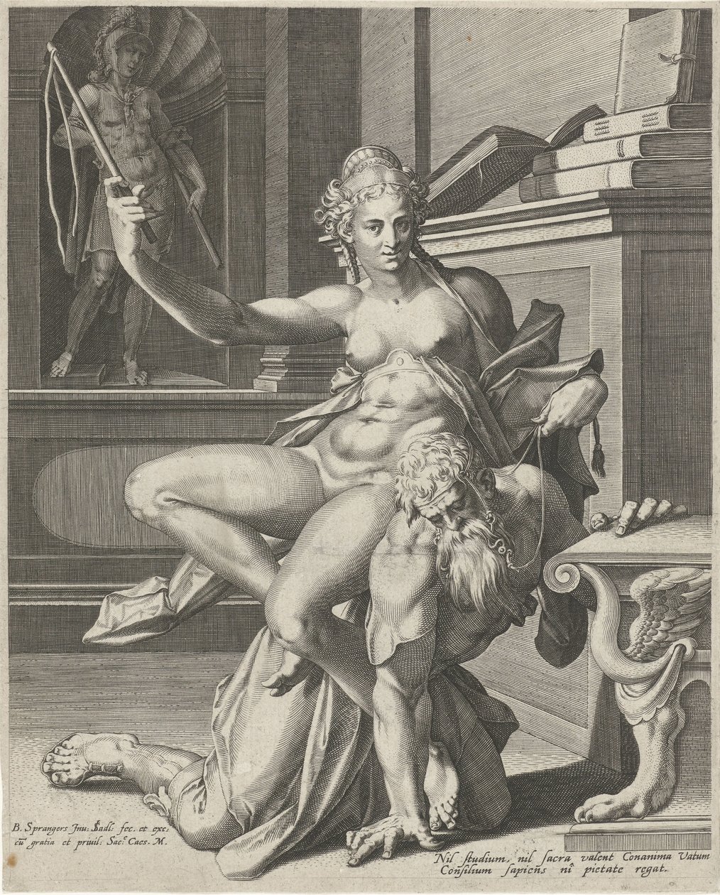 Aristoteles och Phyllis av Johann Sadeler (I)