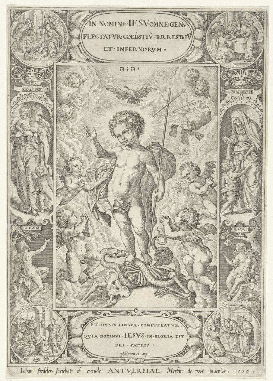 Kristus som ett barn av Johann Sadeler (I)
