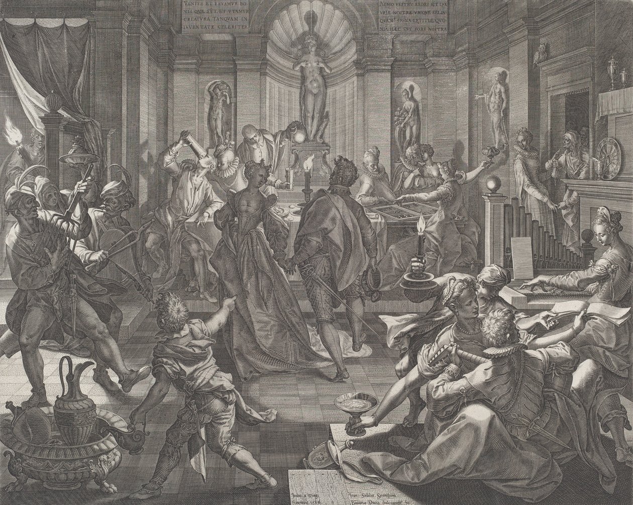 Ett nöjeshus, 1588. av Johann Sadeler I