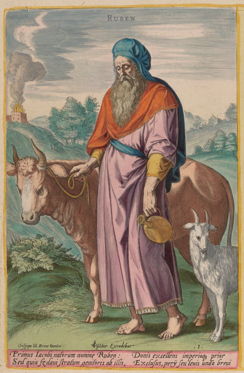 Ruben, c. 1585. av Johann Sadeler I