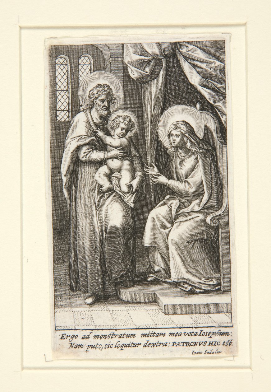 Den heliga familjen av Johann Sadeler I