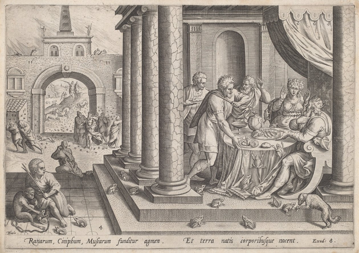 Grodpest, c.1585. av Johann Sadeler I