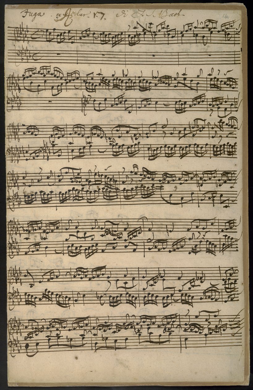 Lägg till MS 35021, f.14 Prelude 17 è Fugue, från 
