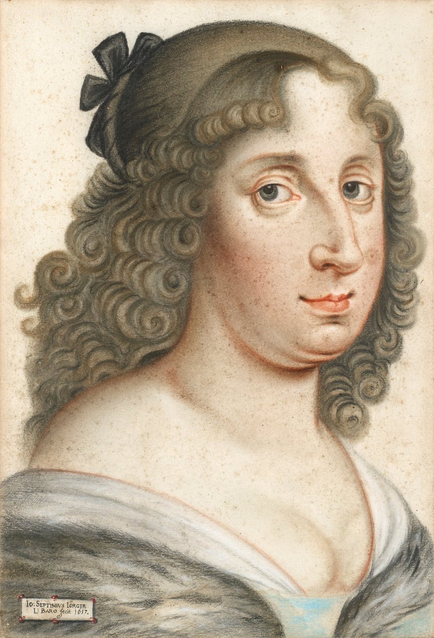 Porträtt av drottning Christina av Sverige 1626-1689, 1657 av Johann Septimius Jörger von Tollet
