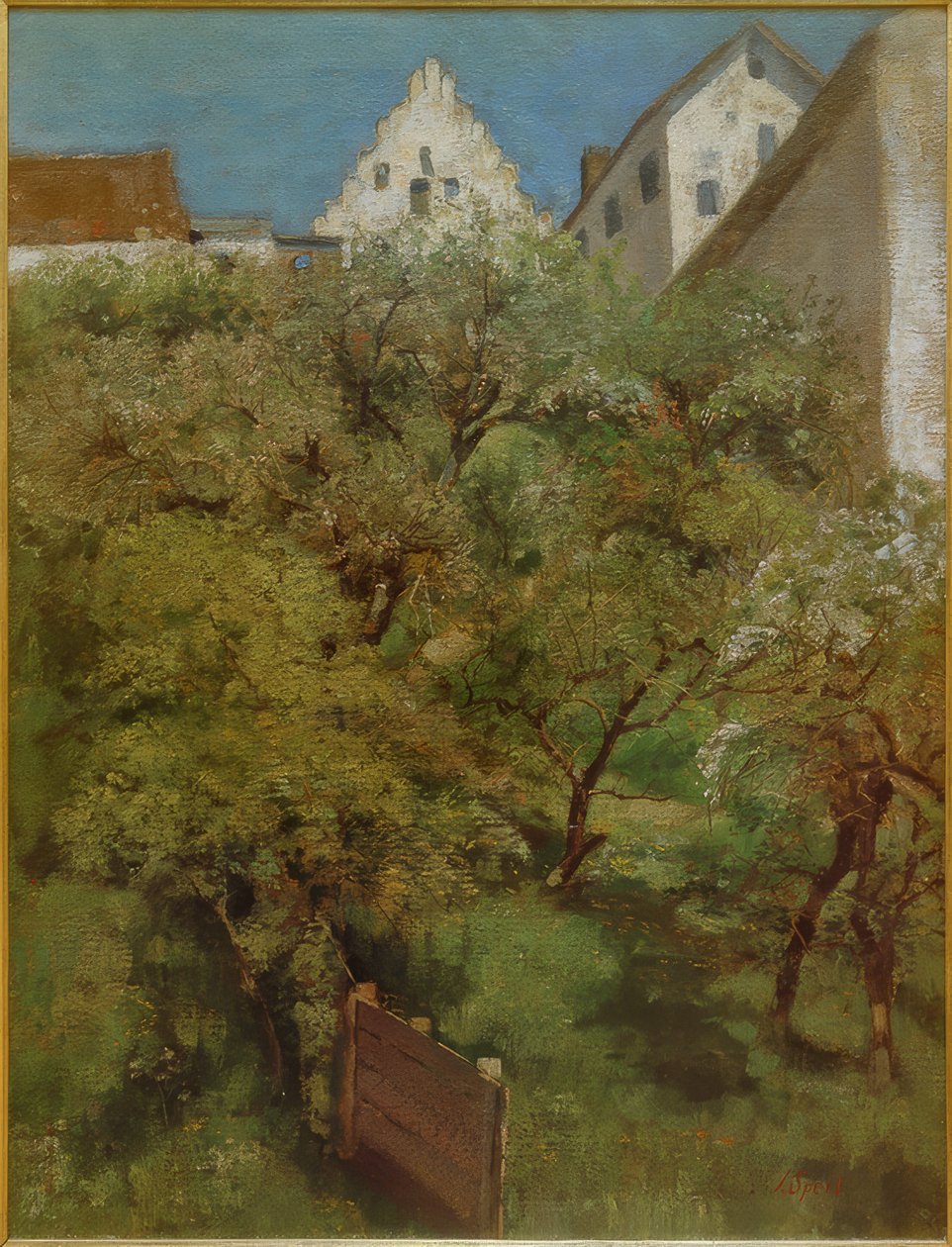 Trädblommor under Dachaus stadshus av Johann Sperl