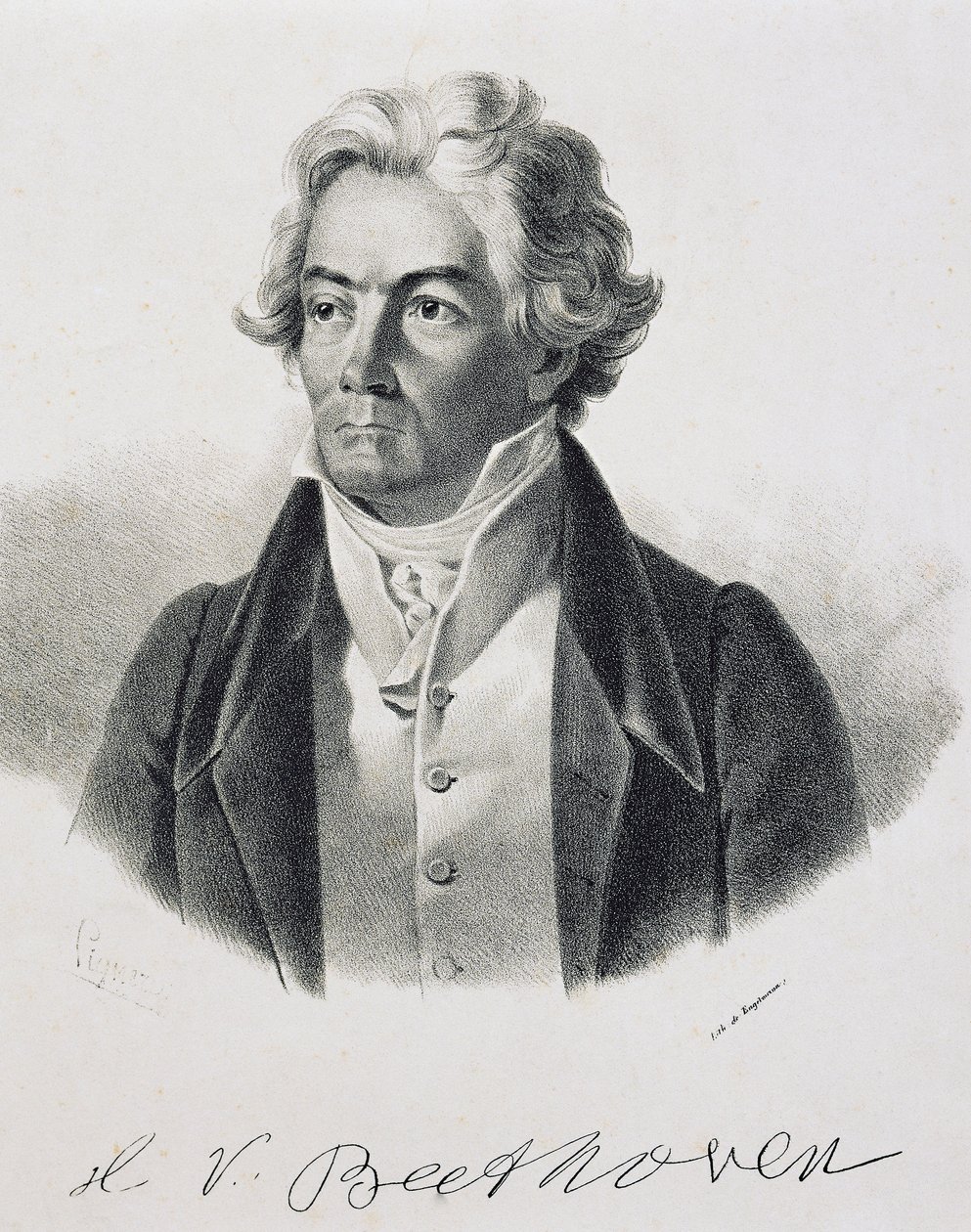 Porträtt av Ludwig van Beethoven (Bonn av Johann Stephan Decker