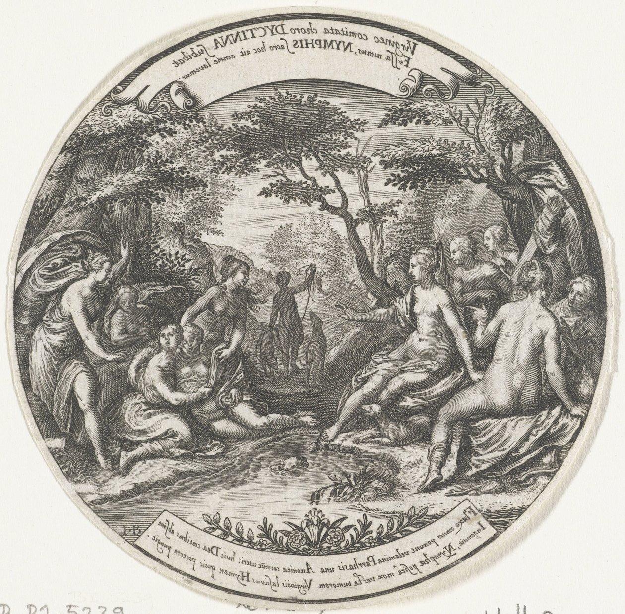 Diana upptäcker Callistos graviditet av Johann Theodor de Bry