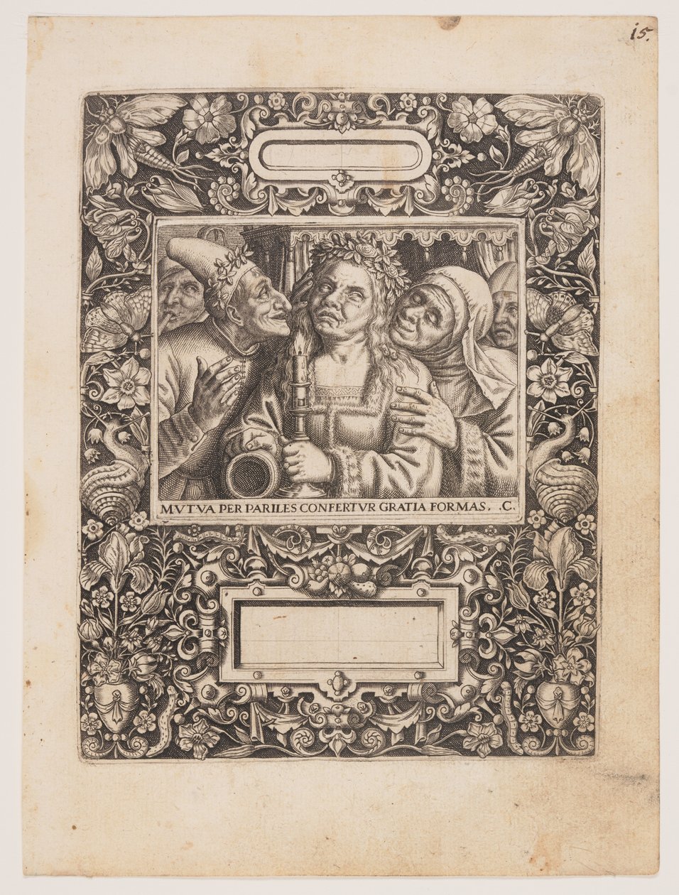 Plansch från Emblemata Nobilitati et Vulgo Scitu Digna av Johann Theodor de Bry