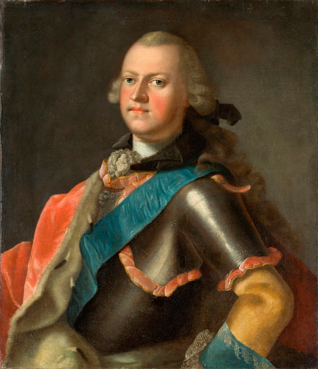 Hertig Ernst Friedrich III Carl av Sachsen-Hildburghausen (1727-1780) av Johann Valentin Tischbein