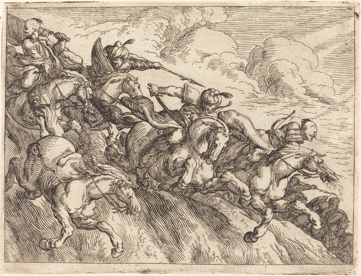 Nycker av olika strider av Johann Wilhelm Baur