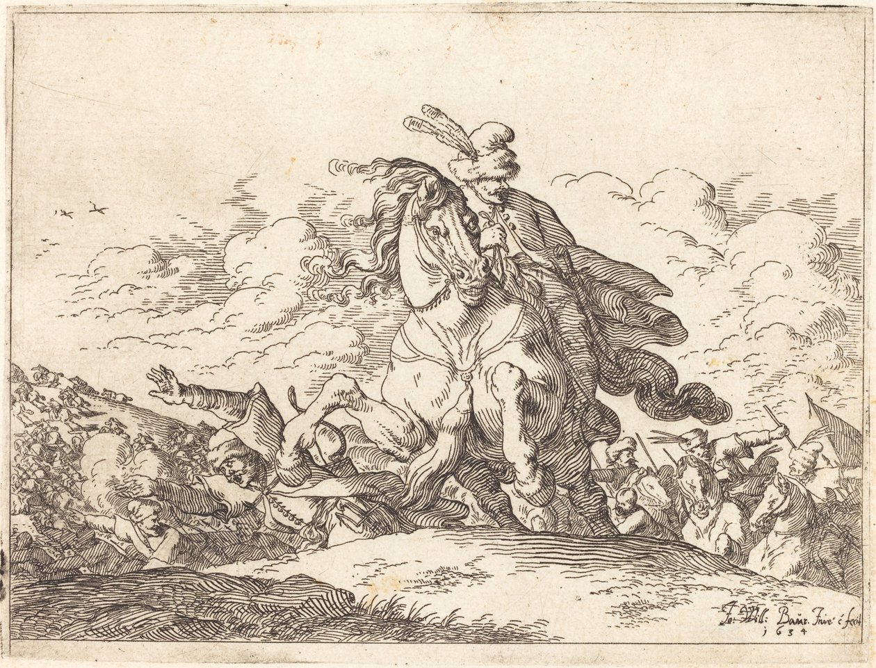 Nycker av olika strider av Johann Wilhelm Baur