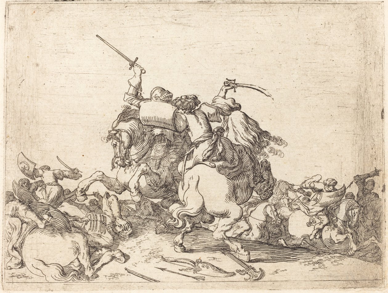 Caprics av ​​olika strider av Johann Wilhelm Baur