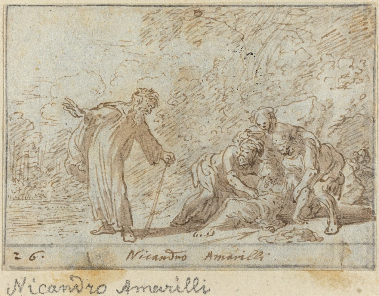 Nicandro och Amarilli av Johann Wilhelm Baur