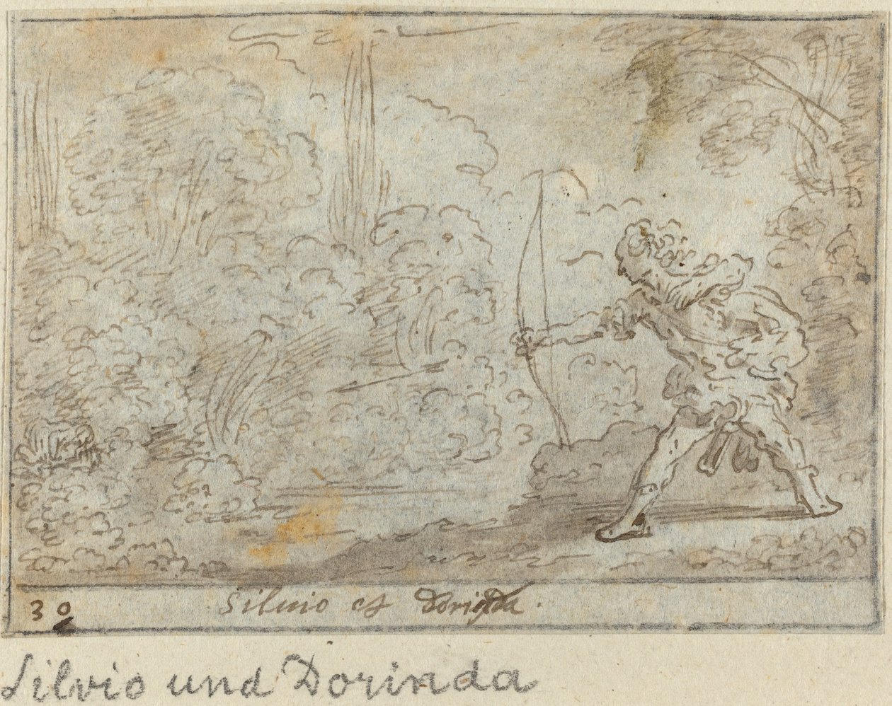 Silvio och Dorinda av Johann Wilhelm Baur