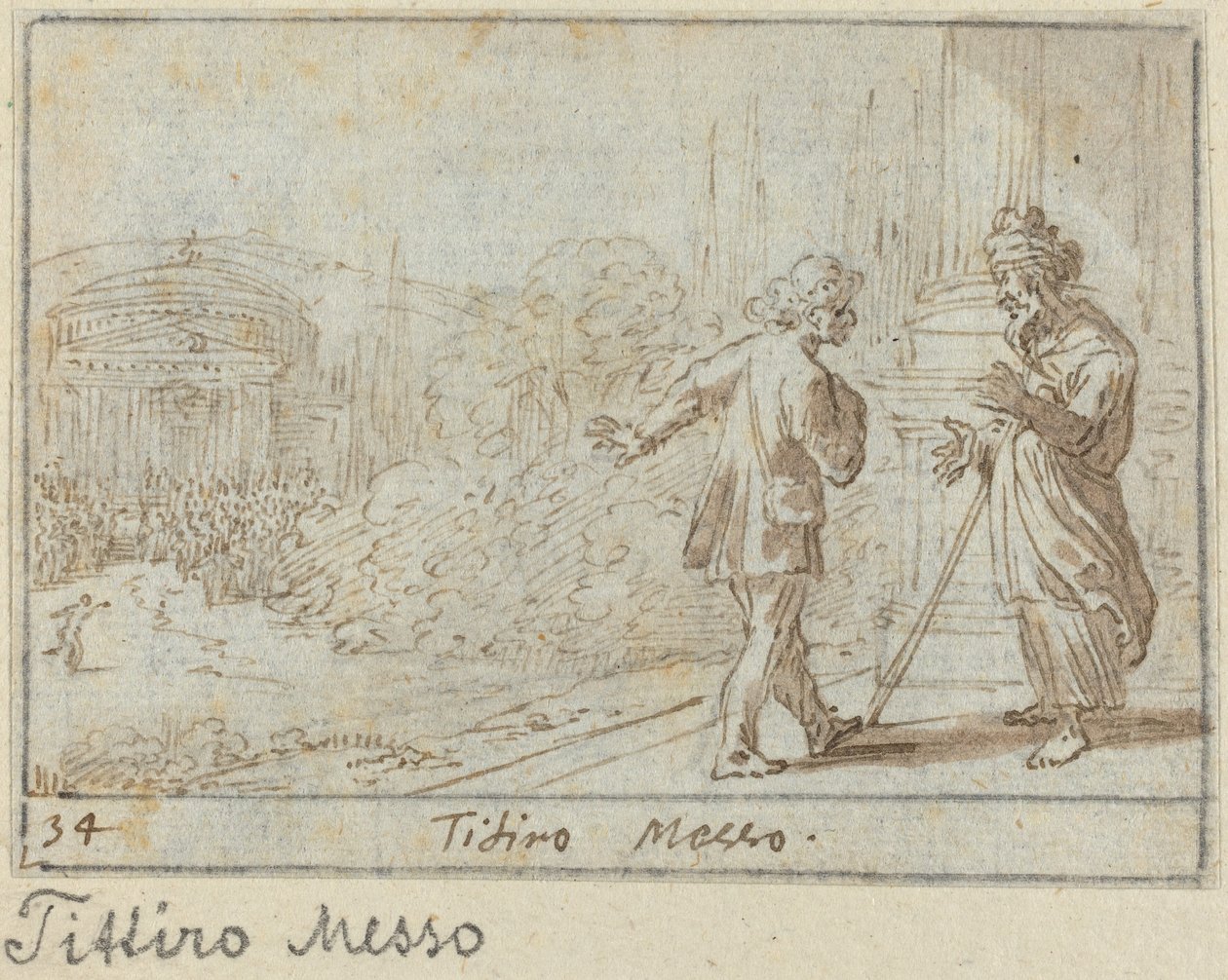 Titiro och Messo av Johann Wilhelm Baur